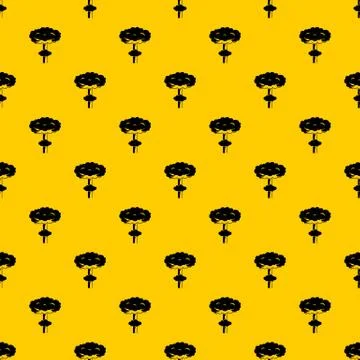 Nuclear explosion pattern Stock Illustration