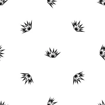 Nuclear explosion pattern seamless black 스톡 일러스트