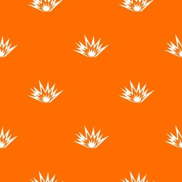 Nuclear explosion pattern seamless Illustrazione stock