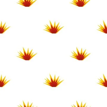 Nuclear explosion pattern seamless Stock Illustration