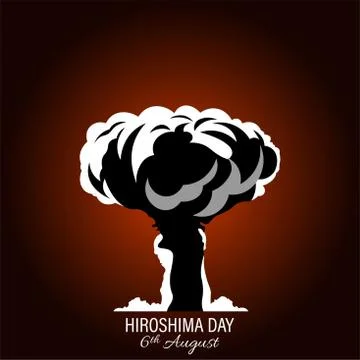 Nuclear explosion vector illustration isolated on white background. Internati 스톡 일러스트