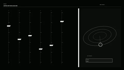 Nuclear Facility Diagnostics HUD Seamless Loop Stock Footage 342278239