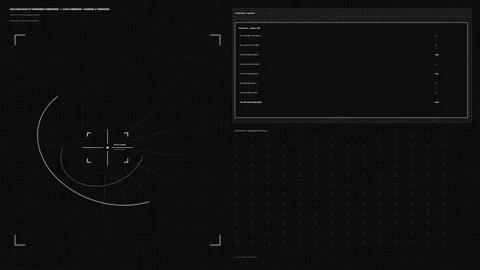 Nuclear Facility Emergency Response HUD Seamless Loop Stock Footage 342278724