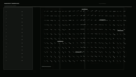 Nuclear Facility Equipment Status HUD Seamless Loop Stock Footage 342278855