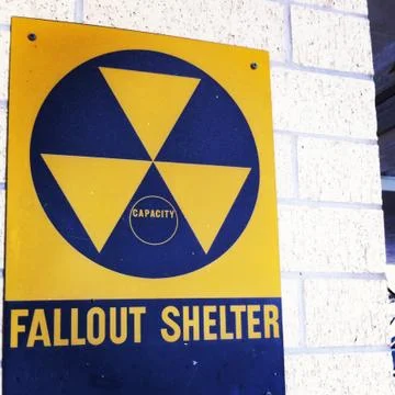 Nuclear Fallout Shelter Posting Stock Photos