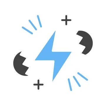 Nuclear Fission icon vector image. Stock Illustration