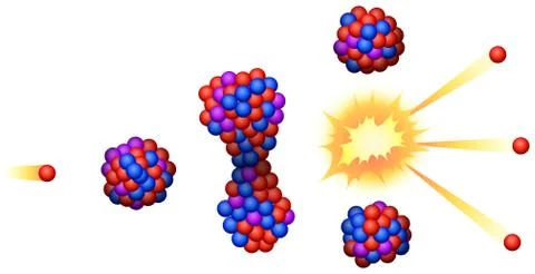Nuclear Fission Stock Illustration