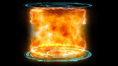 Nuclear Fusion Engine simulation of atomic collision to release mass power .. Video stock 250635618