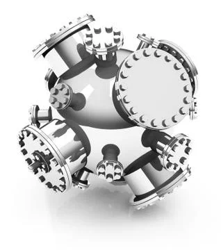 The nuclear fusion Stock Illustration