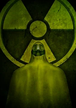 Nuclear hazard Stock-Illustration
