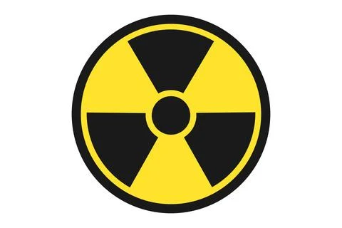 Nuclear Logo Circle Shape Vector Design Stock Illustration