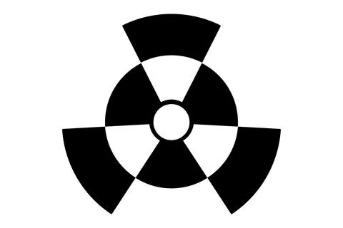 Nuclear Logo Radiation Sign Vector Design Stock Illustration