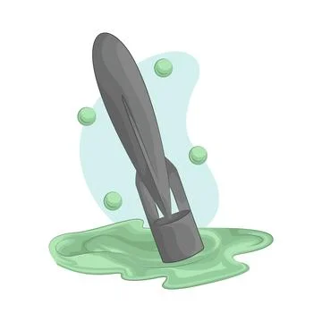 Nuclear Missile Illustration Stock Illustration