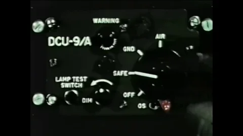 Nuclear missile launch from an aircraft is explained cursorily in this excerpt Stock Footage 79431946