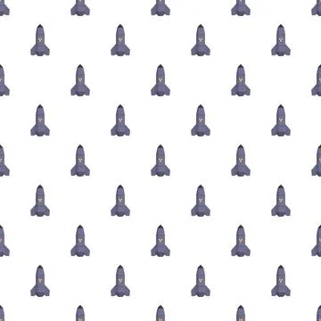 Nuclear missile weapons repeating pattern on white background 스톡 일러스트
