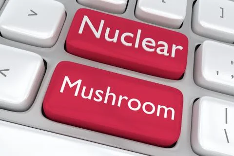 Nuclear Mushroom concept Stock Illustration