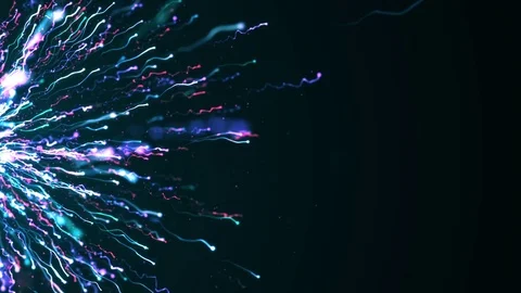 Nuclear Particle Explosion, Nebula Motion Effect, Motion Blur, Space Animation Stock Footage 77229380