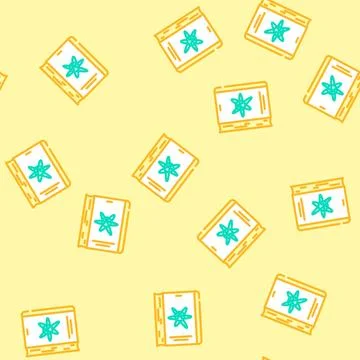 Nuclear physics nuclear energy vector seamless pattern 스톡 일러스트