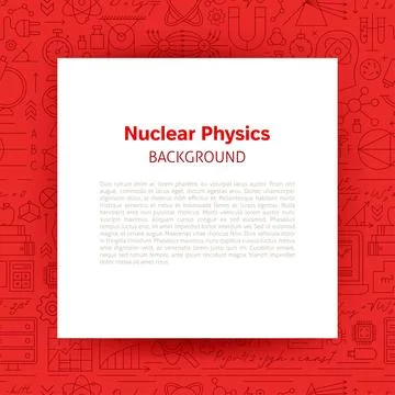 Nuclear Physics Paper Template Stock Illustration