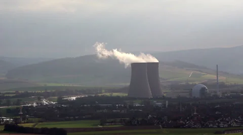 Nuclear plant HD Stock Footage 35206442