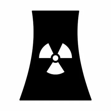 Nuclear plant icon Stock Illustration