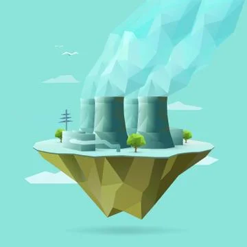 Nuclear power Stock Illustration