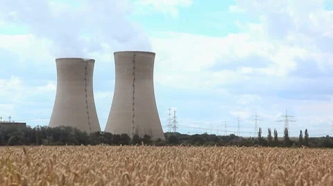 Nuclear Power Plant Video stock 8534250