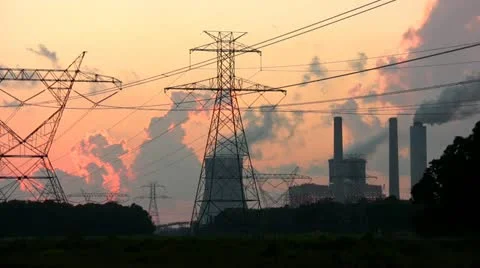 Nuclear Power Plant Video stock 11957797
