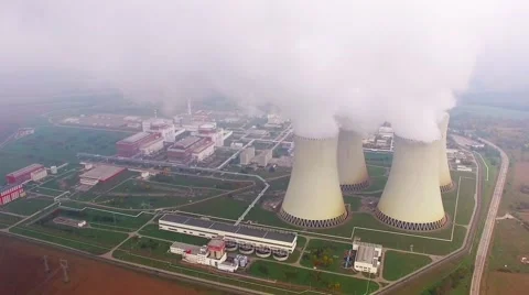 Nuclear power plant. Stock Footage 55840143