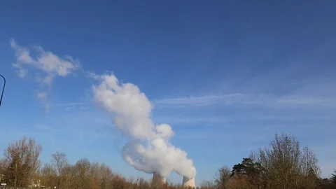 Nuclear Power Plant Stock Footage 108124268