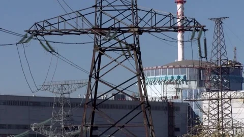 Nuclear Power Plant Stock Footage 243931555