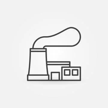 Nuclear power plant icon Ilustración de archivo