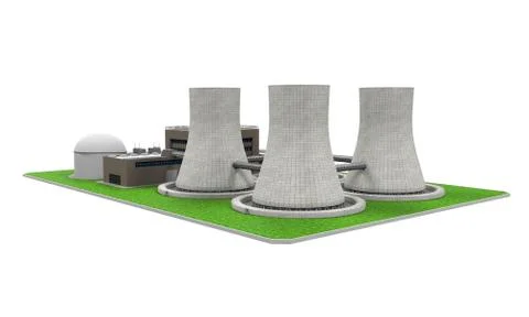 Nuclear Power Plant Stock-Illustration