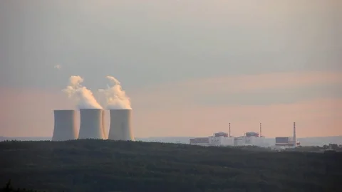 Nuclear power plant Temelin Stock Footage 76234099