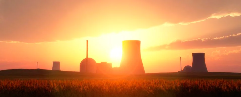 Nuclear power plants Stock Illustration