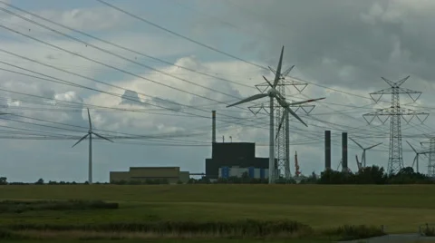 Nuclear power station Brunsbuettel Stock Footage 41780930
