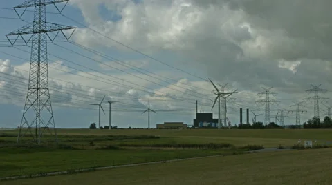 Nuclear power station Brunsbuettel Vídeo Stock 41782014