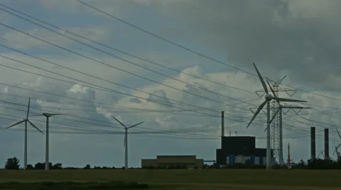 Nuclear power station Brunsbuettel Video stock 41782901