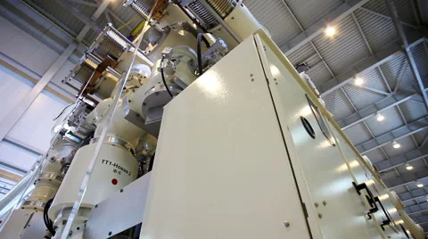 Nuclear power station. Distribution electrical equipment. HD 库存影片 65232223