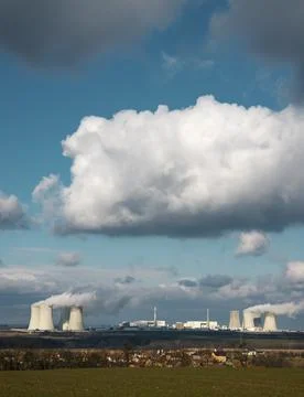 Nuclear power station Dukovany, Vysocina region, Czech republic Stock Photos