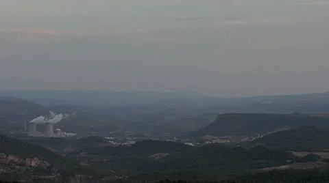 Nuclear Power Station Stock Footage 11847378