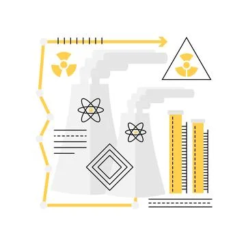 Nuclear power station Stock Illustration