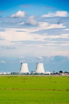 Nuclear power station Stock Photos