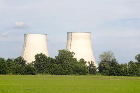 Nuclear power station Stock Photos