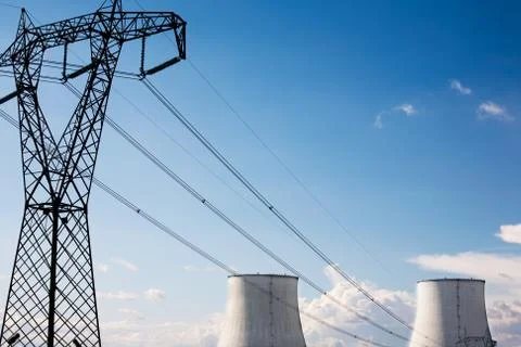 Nuclear power station Stock Photos