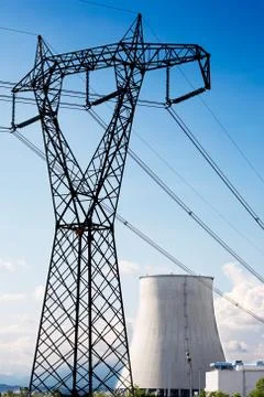 Nuclear power station Stock Photos