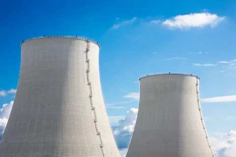 Nuclear power station Stock Photos