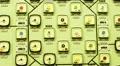 Nuclear Power Station Reactor Core Monitor Panel HD Footage