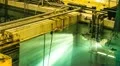 Nuclear Power Station Spent Fuel Rod Storage Pond Chamber HD Footage