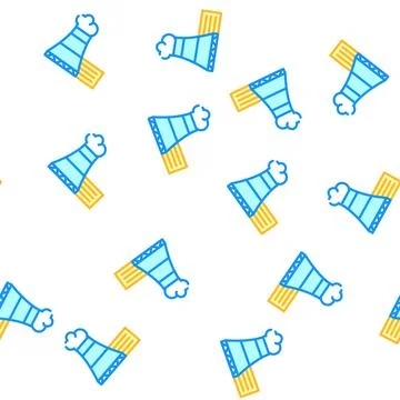 Nuclear power station vector seamless pattern Stock Illustration